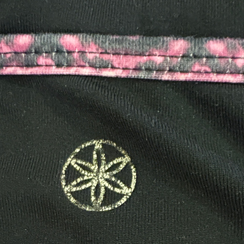 GAIAM Black and Pink Strappy Sports Bra - Picture 3 of 6